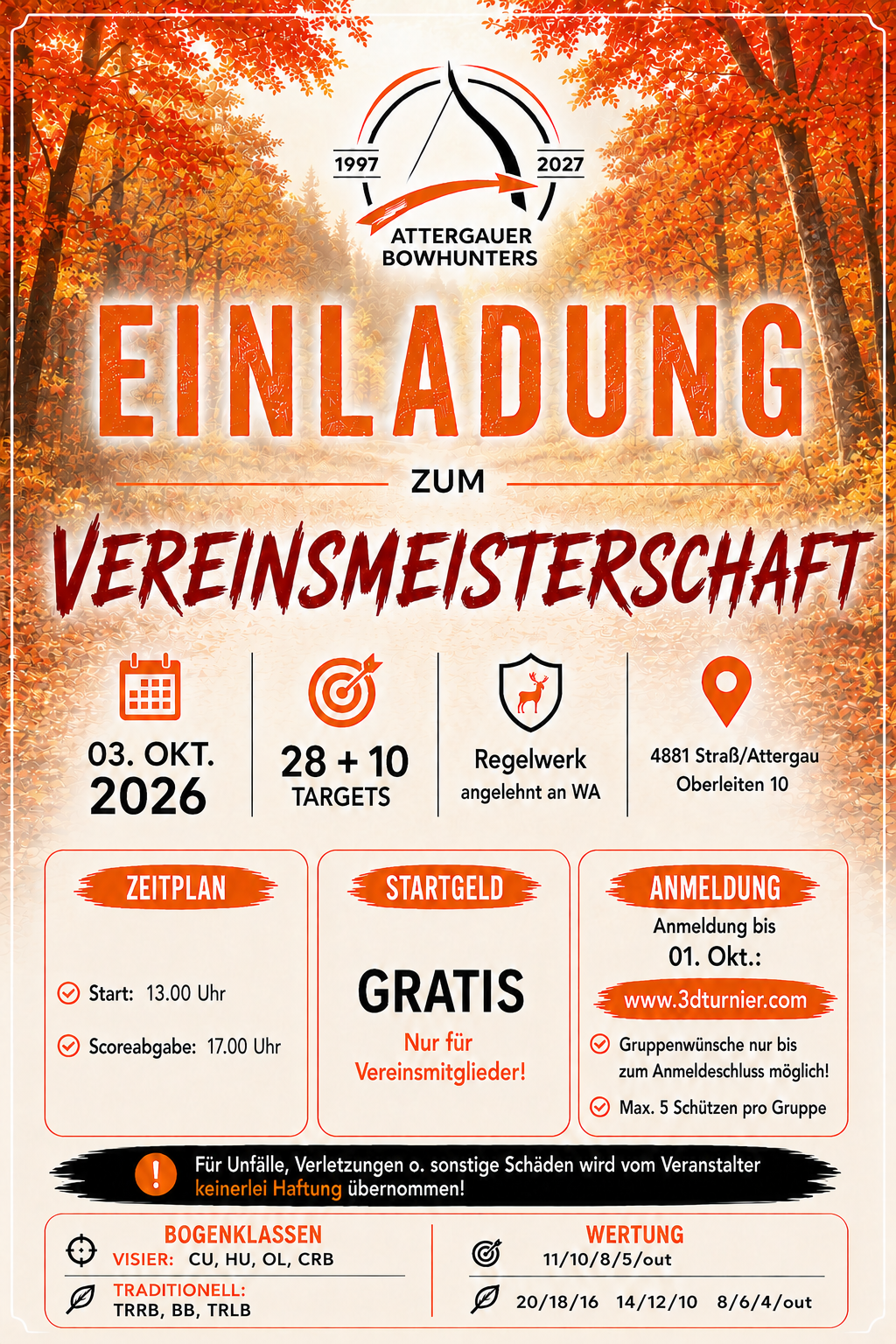 Vereinsmeisterschaft 2026