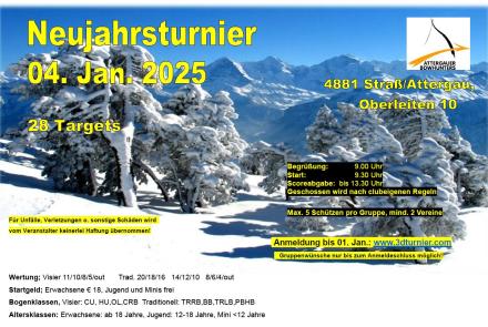 Ausschreibung Neujahrsturnier 2025